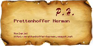 Prettenhoffer Herman névjegykártya